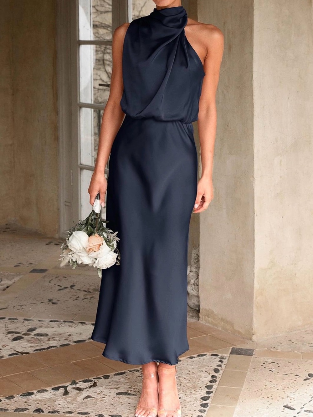 Classic Black Sleeveless Women's Dress